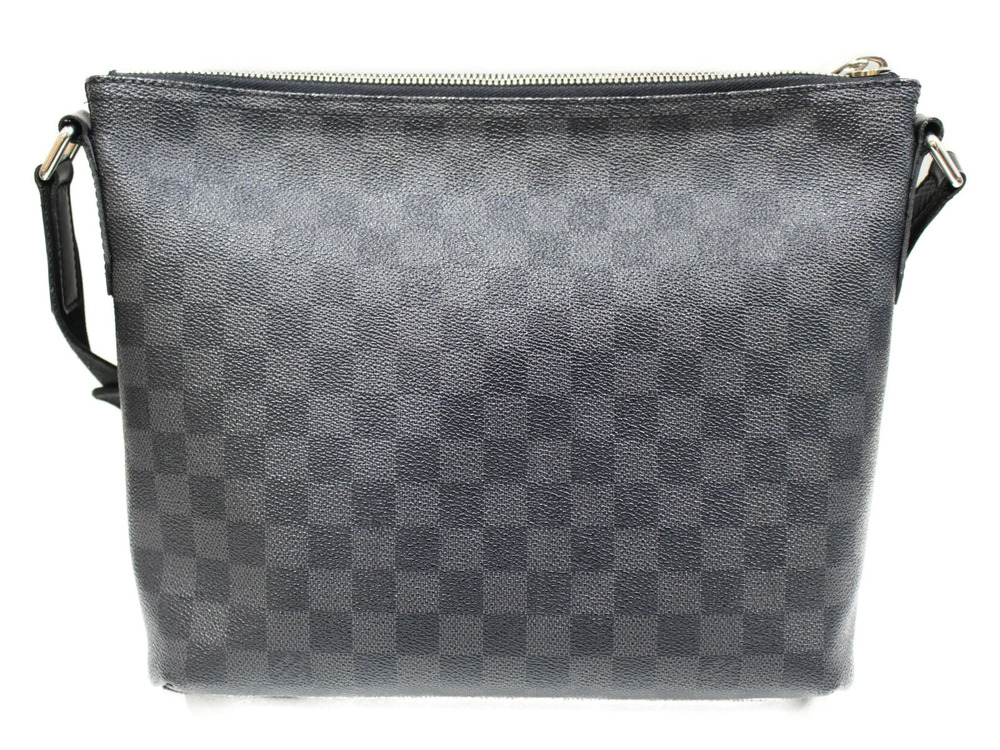 Louis Vuitton Black Gray Mick Shoulder Graphite Damier Bag Canvas